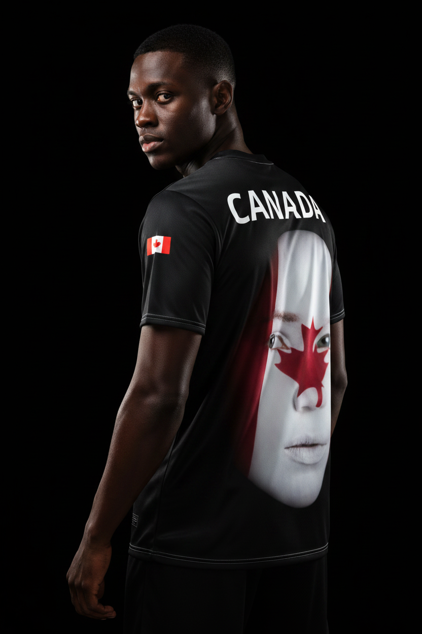 FACE OF CANADA Fútbol Jersey — Athlete Editorial