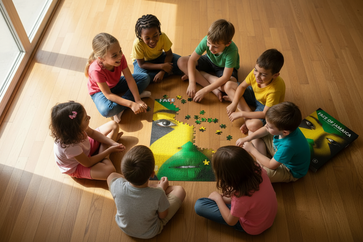 Face of Jamaica Puzzle – Global Kids Overhead Lifestyle