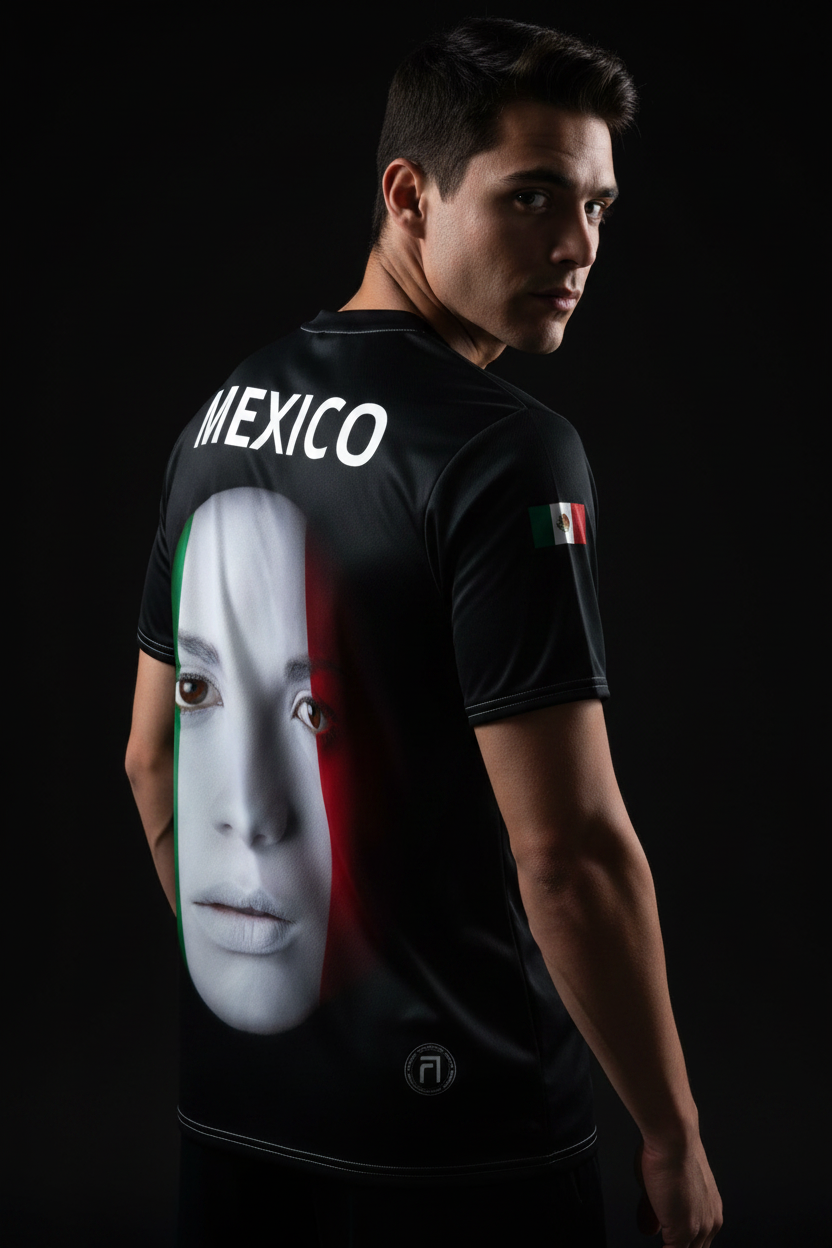 FACE OF MEXICO Fútbol Jersey — Full Jersey Editorial