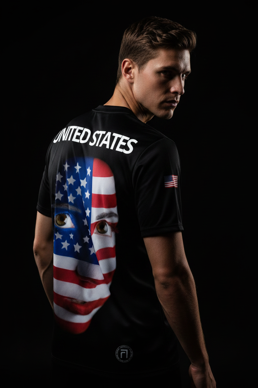 FACE OF THE UNITED STATES Fútbol Jersey — Athlete Editorial