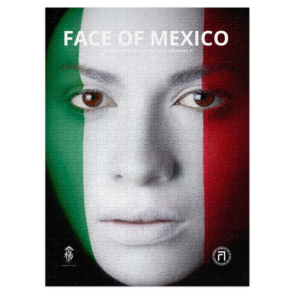 FACE OF MEXICO 500 Piece Puzzle (21" by 15.5")