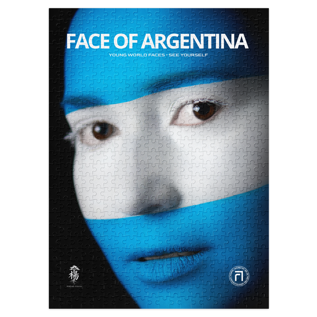 FACE OF ARGENTINA 500 Piece Puzzle (21" by 15.5")