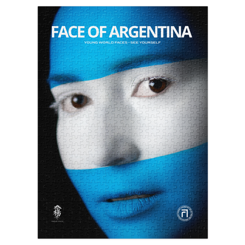 FACE OF ARGENTINA 500 Piece Puzzle (21" by 15.5")