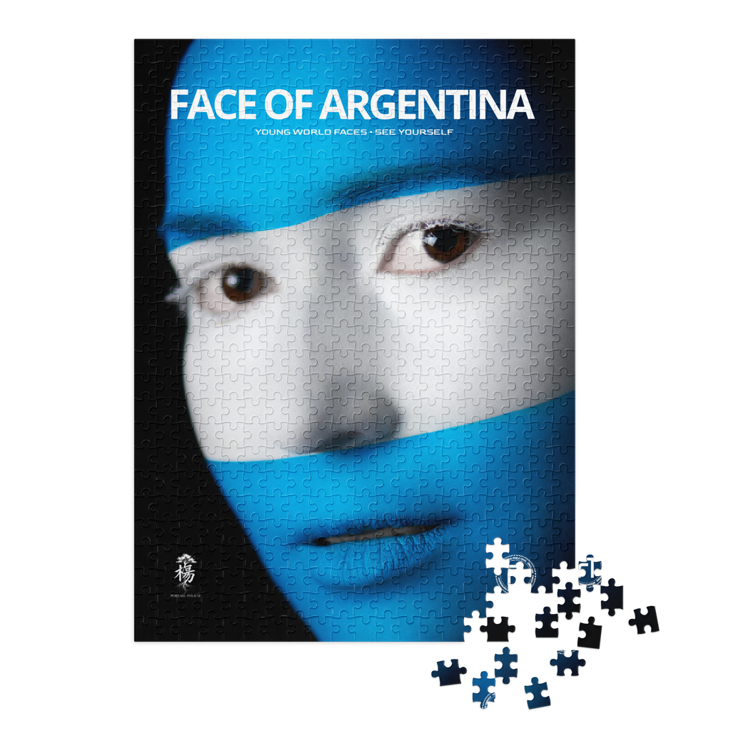 FACE OF ARGENTINA 500 Piece Puzzle (21" by 15.5")