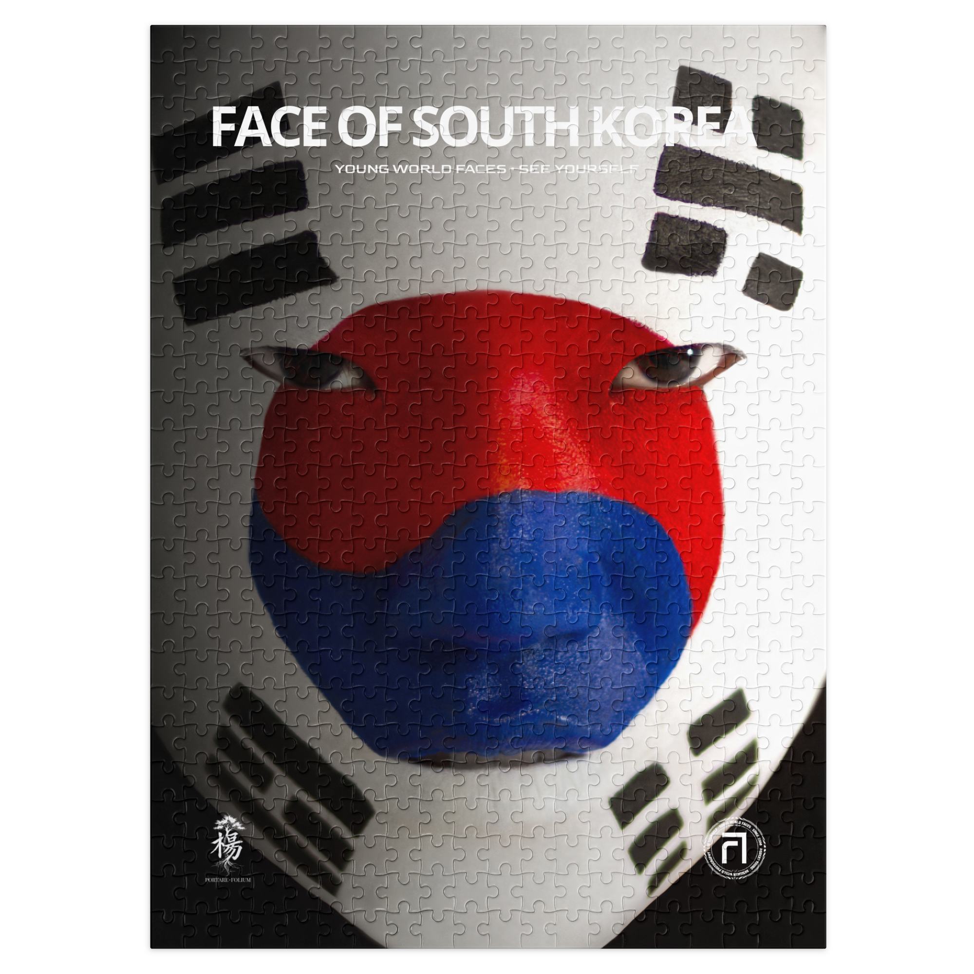 FACE OF SOUTH KOREA 500 Piece Puzzle (21" by 15.5")