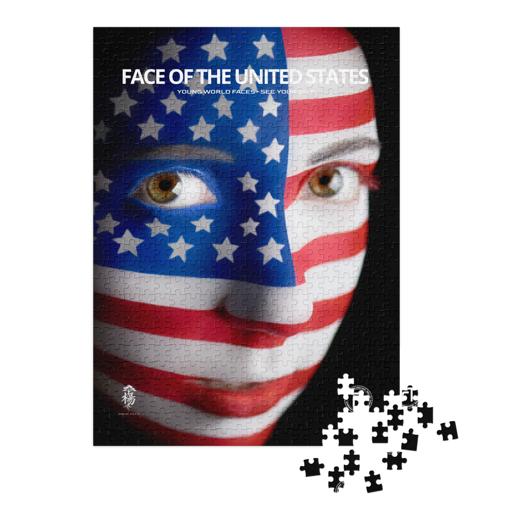 FACE OF THE UNITED STATES 500 Piece Puzzle (21" by 15.5")